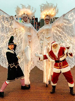 Kerst Steltlopers © www.sintentertainment.nl